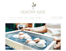 Tablet Screenshot of healthyjulie.com